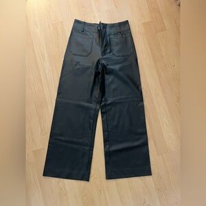 Maeve Colette Black Faux Leather Pants